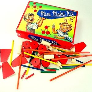 Retro ‘Minimakit’ Wooden Construction Toy